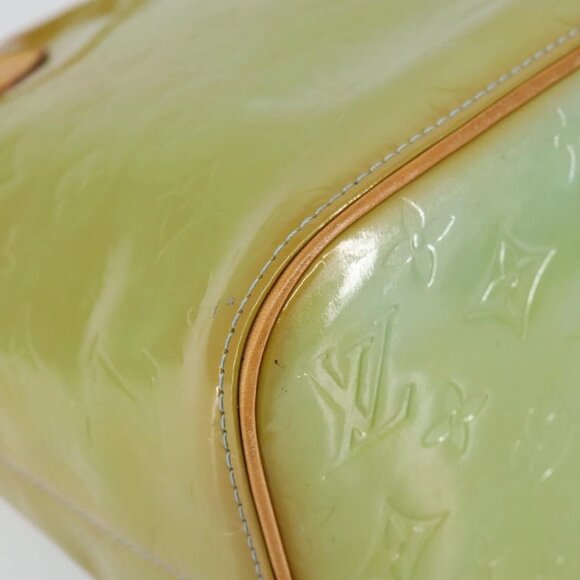 LOUIS VUITTON Monogram Vernis Houston Hand Bag Baby Blue M91005 LV Auth 150110 - Picture 4 of 16